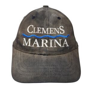 Clemens Marina Slideback Baseball Cap Black One Size Adjustable Magic Headwear
